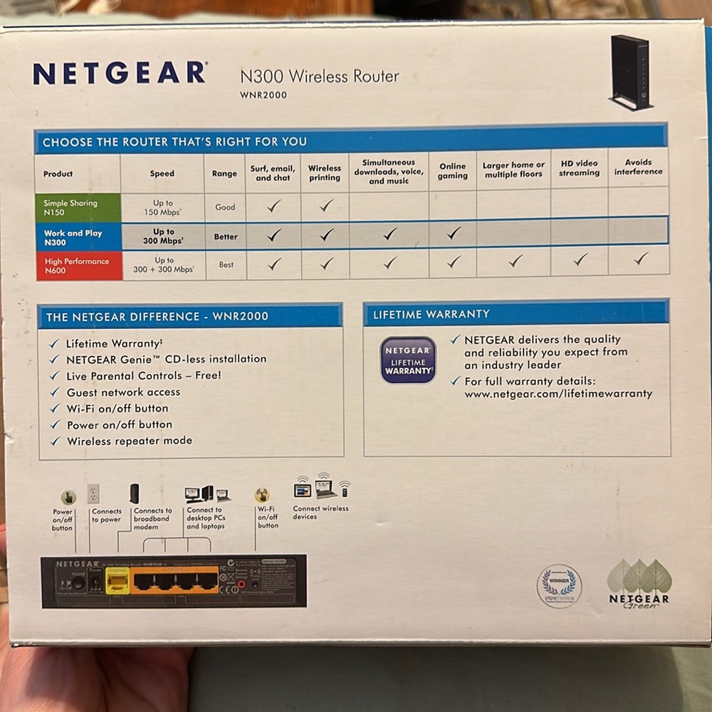 Netgear N300 Wireless Router - Picture 3 of 5